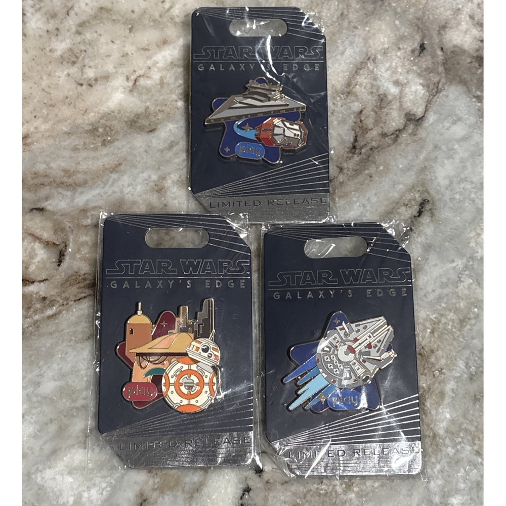 Disney Pin StarWars Galaxy's Edge Limited Release Lot Of 3